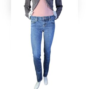 Y2K Dish Low Rise Straight Leg Jeans, Size 28